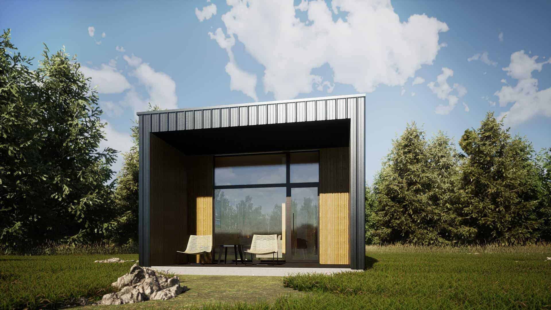 Cubix modern cabin model - exterior view
