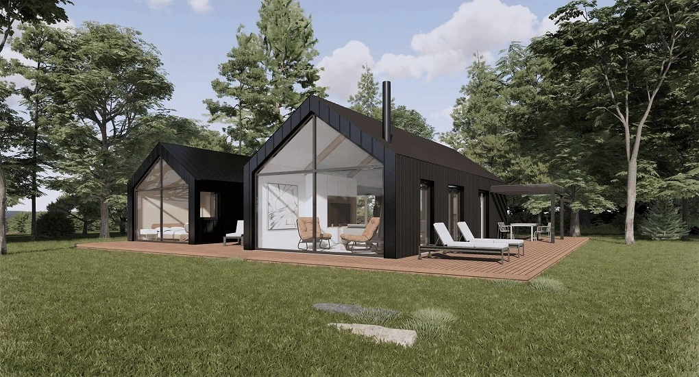 Breez modern cabin model - exterior view